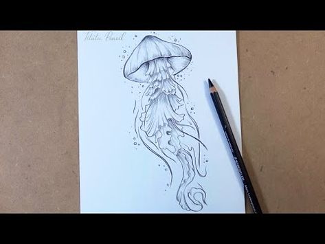 Master the art of jellyfish tentacle drawing! Enhance your skills, creativity, and precision with our comprehensive, step-by-step tutorial. Jellyfish Drawing Tutorial, Tentacle Drawing, How To Draw Jellyfish, Draw A Jellyfish, Jellyfish Tentacles, Diy Jellyfish, Jellyfish Drawing, Drawing Exercises, Jelly Fish