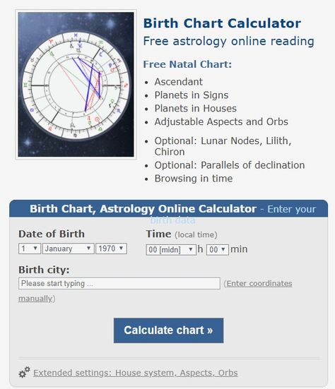 Free Birth Chart Calculator, Online Natal Chart Astrology Reading | Astro-Seek.com Natal Birth Chart Reading, Birth Chart Astrology Diy, Astrological Birth Chart, Reading Birth Chart, Numerology Chart Calculator, Free Birth Chart Reading, Birth Chart Astrology Reading, Birth Chart Astrology Free, Birth Chart Meanings