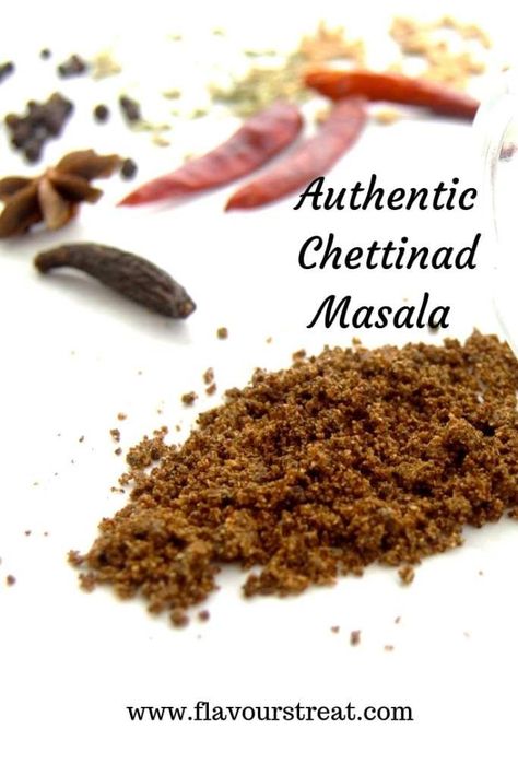 Chettinad Masala / Spicy curry powder is one of the essential spice blend of Chettinad cuisine, renowned for its intense flavour and aroma.  #spices #masala #spiceblends #curry #spicy #vegetarian Homemade Curry Powder, Masala Powder Recipe, Spicy Curry, Homemade Curry, Spice Mix Recipes, Homemade Spice Blends, Powder Recipe, Homemade Spices, Masala Recipe