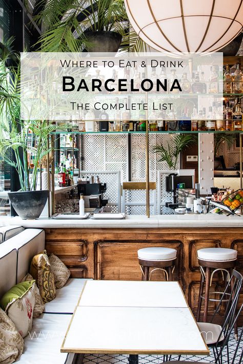 Breakfast In Barcelona Spain, Best Restaurants In Barcelona Spain, Breakfast In Barcelona, Dinner In Barcelona, Barcelona Best Restaurants, Barcelona Spain Restaurants, Barcelona Eat, Restaurant In Barcelona, Best Rooftop Bars In Barcelona