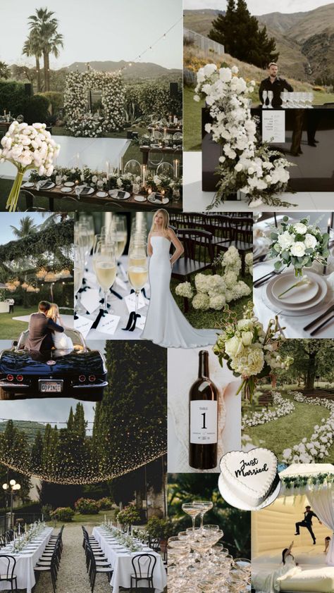 Sleek Wedding Aesthetic, Minimalist Wedding Details, Casa Blanca Wedding Theme, Black And White Wedding Venue Ideas, Classic And Formal Wedding Theme, Black White Theme Wedding, Wedding Guest Theme, Timeless Bridal Party, Elegant And Timeless Wedding