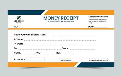 Corporate modern money receipt template design. Withdrawal slip design template. Withdrawal Slip, Money Receipt, Memo Format, Free Receipt Template, Business Invoice, Bill Template, Android Wallpaper Art, Email Signature Templates, Monthly Budget Template