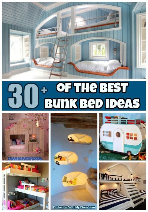 Bunk Bed Ideas Modern Bunk Beds For Girls Room, Bunk Bed Ideas Diy, Bunk Beds Small Room, Bunk Beds For Boys Room, Bunk Bed Safety, Bunk Bed Ideas, Bunk Beds Boys, Triple Bunk Beds, Diy Bunk Bed