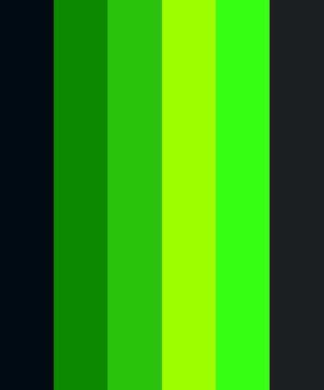 Black and Neon Green Color Palette Neon Green Color Palette, Neon Colour Palette, Neon Green Color, Green Color Scheme, Green Branding, Green Color Palette, Black Color Palette, Color Palette Challenge, Color Script