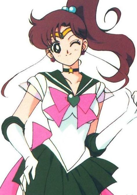 Sailor Moon Jupiter, Makoto Kino, Sailor Moon Fan Art, Sailor Moon Aesthetic, Sailor Moon Character, Sailor Jupiter, Sailor Venus, Pretty Guardian Sailor Moon, Sailor Mars