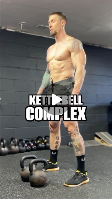 Jay T. Maryniak on Instagram: "Full Body Kettlebell Complex for building strength and endurance🔥  Use a pair of kettlebells that really challenges you but still allows you to maintain excellent technique throughout✅  The full workout is in this weeks full body workout inside the Functional PUMP daily workouts inside the app.  Link in bio 💯  #kettlebell #kettlebellworkout #hiit #hiitworkout" Hiit Workouts Kettlebell, Kettlebell Circuit Workout, Kettle Bell Workout Men, Advanced Workout Routine, Full Body Kettlebell, Kettlebell Hiit, Kettlebell Workout Routines, Crossfit Workouts Wod, Full Body Kettlebell Workout