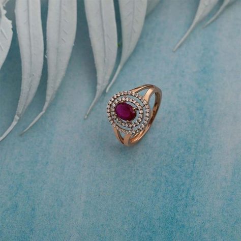 Ruby Ring Designs, Latest Gold Ring Designs, Real Diamond Jewellery, Real Diamond Ring, Gold Finger Rings, Gold Jewels Design, New Gold Jewellery Designs, Antique Gold Jewelry Indian, Gold Jewelry Stores