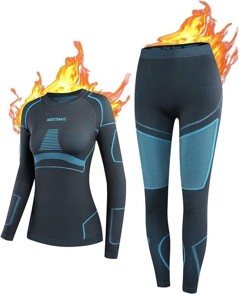 Thermal Base Layer Women, Ski Base Layers Women, Ladies Thermal Clothing & Leggings Quick Dry Thermal Underlayer Women Ladies Thermal Underwear Set Ski Base Layers, Thermal Base Layer, Base Layer Women, Thermal Leggings, Womens Thermal, Long Johns, Legging Outfits, Base Layer, Happy Place