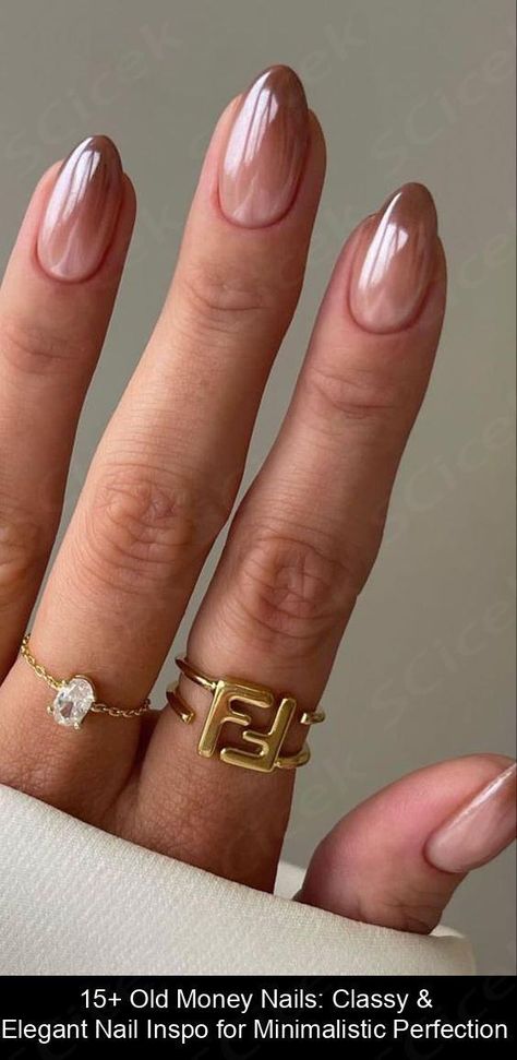 Looking for timeless old money nail ideas to copy? You'll love these classy and elegant old money nails! Nail Art Designs Old Money, Academic Nails, Nail Ideas Old Money, Rich Mom Nails, Nails To Match Brown Dress, Almond Nails Trendy Simple, Short Old Money Nails, Nail Old Money, Lawyer Nails