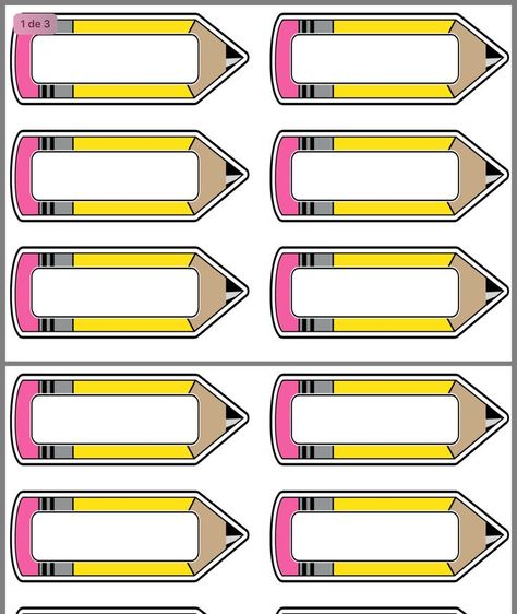 School Labels Printables, Pencil Labels, Labels Printables, Second Grade Writing, Writing Folders, Fall Classroom Decorations, Fall Preschool Activities, Crochet Baby Shoes Pattern, Fall Preschool