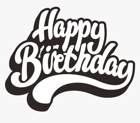 Happy Birthday White, Happy Birthday Logo, Happy Birthday Font, Happy Birthday Background, Bobo Balloon, Happy Birthday Words, Happy Birthday Svg, Birthday Logo, Happy Birthday Png