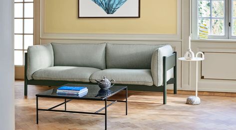 HAY 🇩🇰 ARBOUR, Sofas & Lounge Chairs – Engesvik & Rybakken Hay Sofa, Golden Chair, Club Armchair, Lounge Chair Design, Sustainable Furniture, Urban Spaces, London Design, Lounge Sofa, Sustainable Design