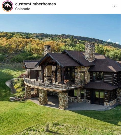 Organiser Cucina, Cozy Houses, Dream Life House, Log Home, Cabin In The Woods, Luxury Homes Dream Houses, Dream House Exterior, House Goals, Dream House Plans