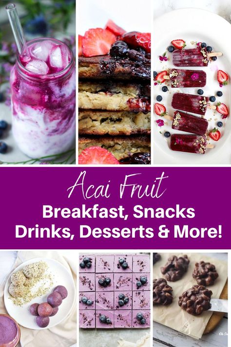 Acai Juice Recipes, Açai Recipes, Acai Dessert, Açaí Recipe, Acai Powder Recipes, Açaí Recipes, Acai Recipe, Benefits Of Acai, Fruit For Breakfast