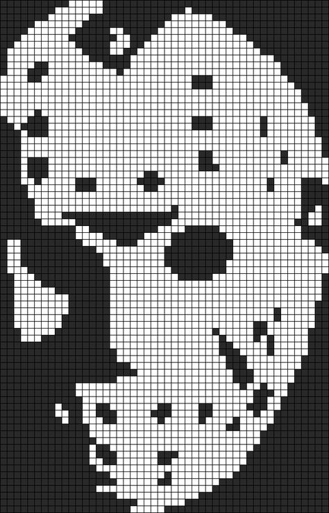 Alpha pattern #118824 | BraceletBook Freddy Krueger Alpha Pattern, Jason Crochet Pattern, Michael Myers Alpha Pattern, Scream Pixel Art Grid, Horror Movie Pixel Art Grid, Crochet Grid Patterns Horror, Slipknot Alpha Pattern, Horror Movie Alpha Patterns, Alpha Patterns Horror