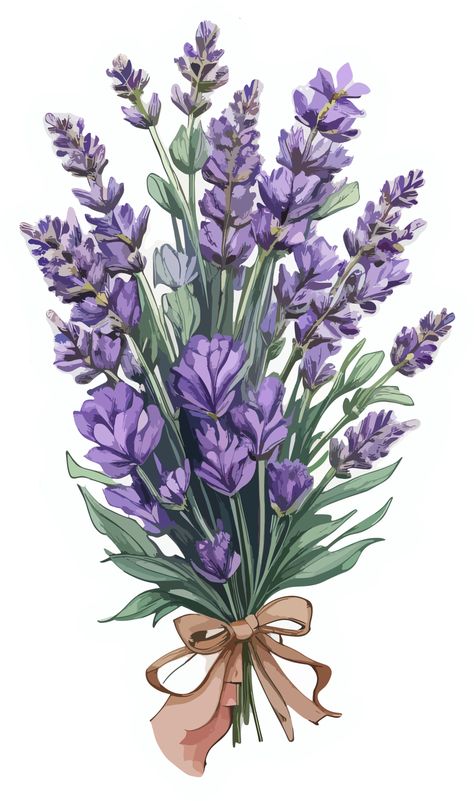 Lavender Flower Bouquet Sticker AI Generative Lavender Flower Bouquet, Flower Bouquet Sticker, Bouquet Sticker, Flower Bouquet Drawing, Purple Flower Bouquet, Blue Floral Wallpaper, Book Cover Diy, Graphic Design Infographic, Decorated Flower Pots