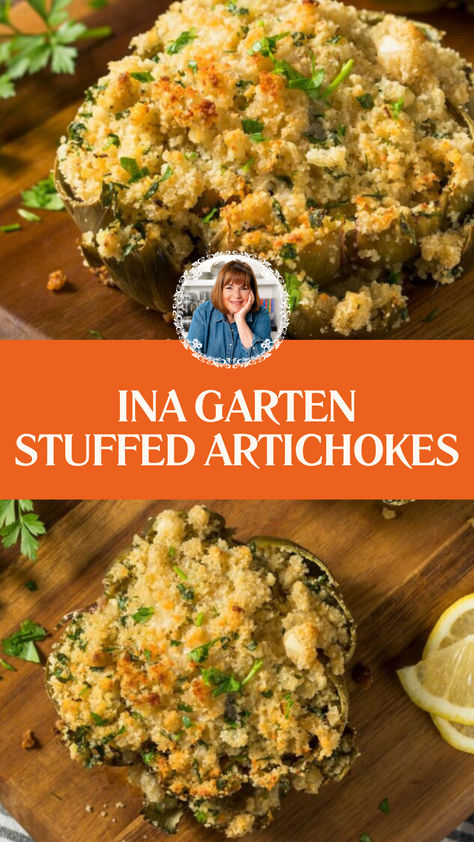 Ina Garten Stuffed Artichokes Best Stuffed Artichoke Recipe, Italian Stuffed Artichokes Recipes, Globe Artichoke Recipe, Stuffed Artichokes Italian Bread Crumbs, Stuffed Artichoke Hearts, Artichoke Recipes Canned, Artichoke Appetizer Recipes, Fresh Artichoke Recipes, Stuffed Artichoke Recipes