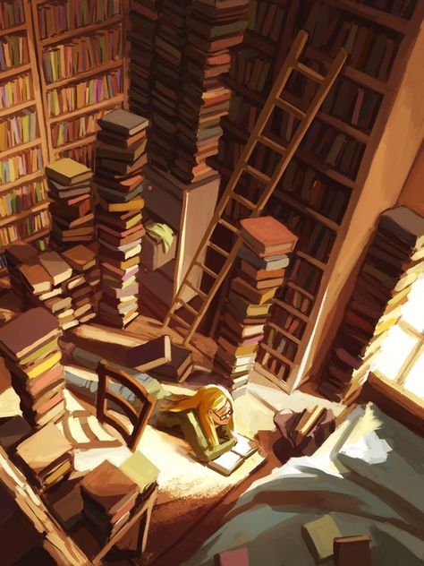 Dream Library, Home Libraries, Bookworm Aesthetic, Library Aesthetic, Library Art, Reading Art, World Of Books, Home Library, Book Shelf