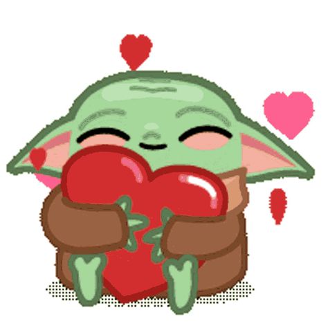 Baby Yoda Sticker, Yoda Gif, Yoda Sticker, Yoda Art, Yoda Images, Yoda Wallpaper, Star Wars Stickers, Love You Gif, Star Wars Love