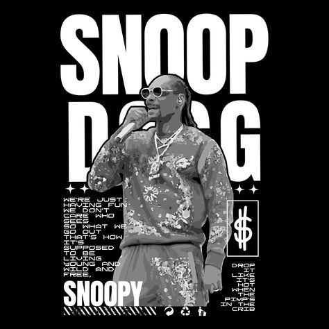 JUST RELEASED!! New Snoop Dogg Graphic Rap Tee Mens Womens For any fans of Snoop, this is the graphic tee for you! Link to buy - https://www.etsy.com/your/shops/me/listing-editor/edit/1733621956 #snoopdogg #snoopdoggydogg #rap #rapmusic #raptee #raptees Snoop Dogg Funny, Tshirt Branding, Tshirt Artwork, 90s Rap, Snoop Dog, Rap Aesthetic, Rap Tee, Graphic Tee Design, Rap Music