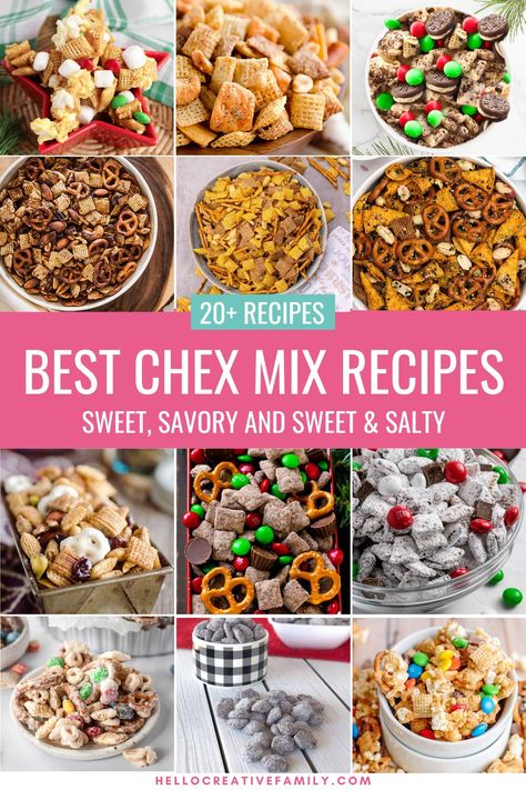 Christmas Snack Mix, Ranch Chex Mix Recipes, Savory Chex Mix, Chex Party Mix Recipe, Salty Chex Mix, Chex Mix Recipes Sweet, Chex Mix Recipes Original, Sweet Chex Mix, Sweet Chex