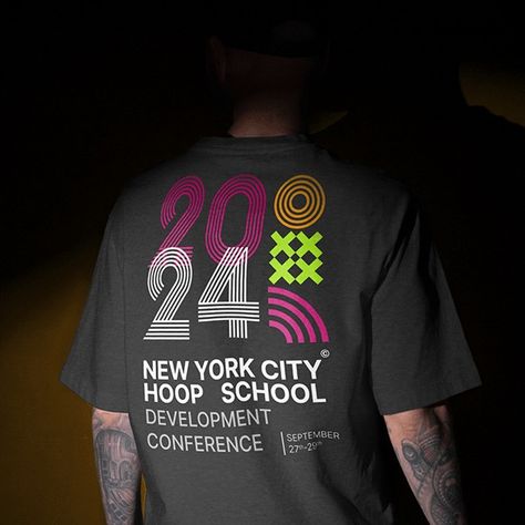 NYC Hoop School Development Conference 2024 Branding :: Behance Conference Shirt Design, Conference Merch, School Merch, Conference Branding, Branding Behance, Growth And Development, Branding Identity, The Energy, Basketball Players