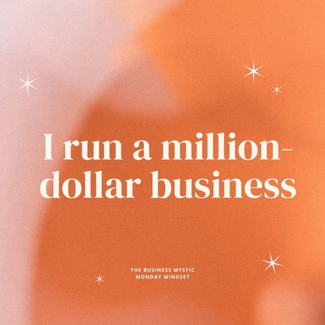 [Monday Mindset] I run a million-dollar business. 📈💼 Manifesting millionaire status one step at a time! Building a million-dollar business takes dedication, vision, and the unwavering belief that it's possible. I'm obsessed with watching my company grow and thrive, and I'm so grateful for the incredible team and supportive community that fuels my journey. Here's to exceeding expectations, shattering limitations, and achieving those million-dollar dreams! Tag your fellow entrepreneurs an... Million Dollar Business Aesthetic, Building A Company, Million Dollar Aesthetic, Miss Millionairess, 1 Million Followers Instagram, Small Business Vision Board, Entrepreneur Manifestation, Million Dollar Check, Monday Mindset