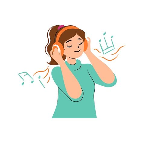 Listening To Music Clipart, Best Pop Songs, Girl Listening To Music, Pop Song Lyrics, Music Clipart, Great Song Lyrics, Music Happy, Music Headphones, Grammar And Vocabulary