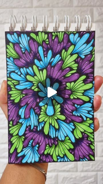 Zentangle With Color, Colourful Zentangle Art, Line Art Lesson, Zentangle Doodles, Rainbow Drawing, Zentangle Pattern, Zen Tangle, Zen Doodle Art, Geometric Pattern Art