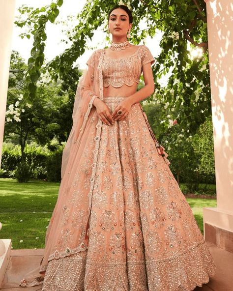 Radiate elegance in coral hues. Explore and Shop our latest collection "LEHER" online and in stores. #OsaabyAdarsh Bridesmaid Saree, Western Fashion, Lehenga, Coral, Saree, On Instagram, Quick Saves, Instagram