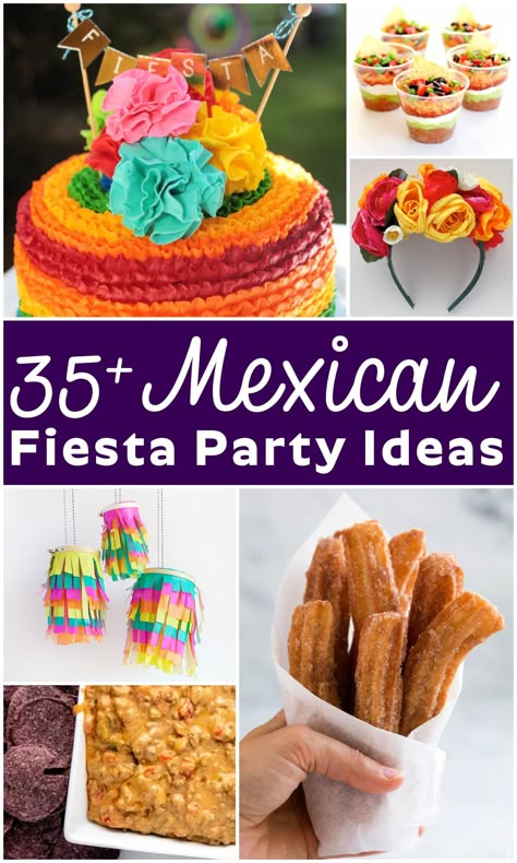 Mexican Fiesta Finger Foods, Engagement Fiesta Party Ideas, Ideas For Mexican Theme Party, Fiesta Party Foods, Taco Birthday Party Ideas, Fiesta Dessert Ideas, Fiesta Party Food Ideas, Mexican Food For Party, Adios To My 20s Party