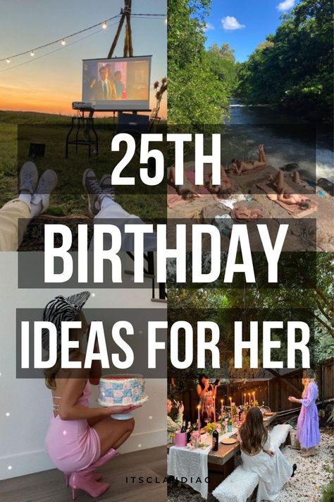 I’m turning 25 this year and I was desperately looking for 25th birthday ideas. Luckily I found this that shows you super original and cute 25th birthday ideas for her. Birthday Party Ideas 26 Year Old, 25th Theme Party Ideas, 26th Birthday Party Ideas For Women, 25 Year Old Birthday Ideas Party Themes, Birthday Ideas 25 Years Old, Birthday Ideas For 25th Birthday, 25th Birthday Celebration Ideas, 25 Year Old Birthday Ideas, 25tg Birthday Ideas