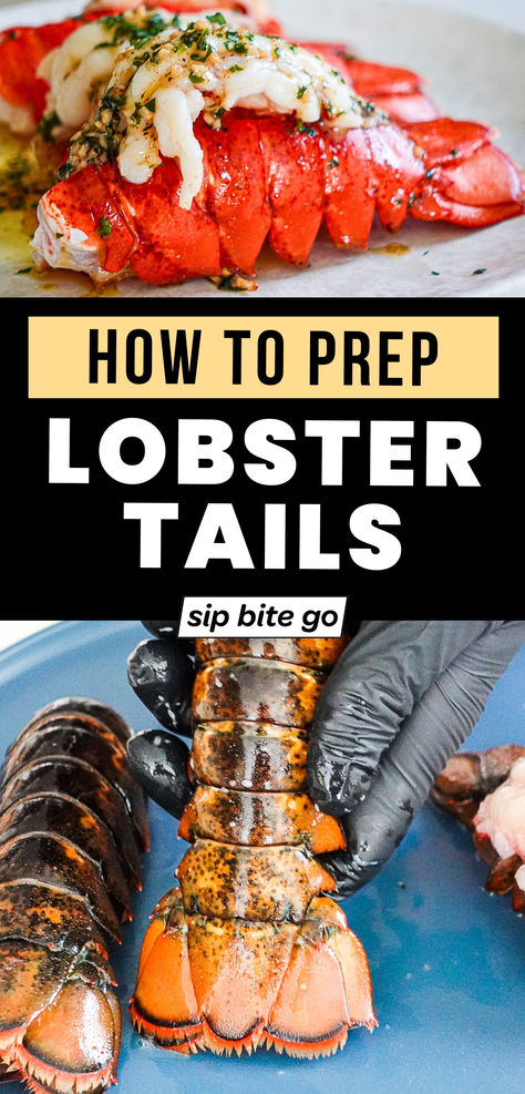 How To Butterfly Lobster Tail before and after steps How To Grill Lobster Tails On The Grill, Preparing Lobster Tails, Blackstone Lobster Tail, How To Butterfly Lobster Tails, How To Cook Lobster Tails On The Grill, Grilling Lobster Tails, How To Prepare Lobster Tails, Lobster Tails On The Grill, Bbq Lobster Tails