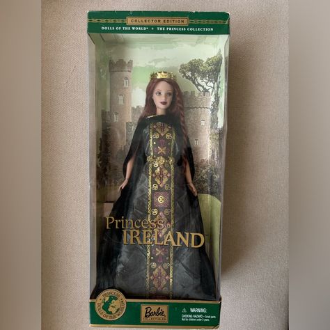 Barbie Dolls Of The World: The Princess Collection Princess Of Ireland Redhead Barbie Doll Celtic Barbie Doll New In Box, From 2001 Collection Edition Barbie Collectibles Kids, Toys, Dolls & Accessories Golden Retriever Accessories, Wicket Ewok, Barbie Dolls Of The World, Barbie Collectibles, New Jurassic World, Dolls Of The World, Plush Horse, Princess Collection, Toys Dolls