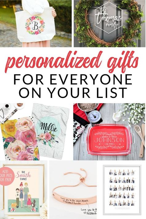 Wow everyone on your list with one of these unique personalized gifts. I've gathered the best monogram and customized gift ideas sure to please friends and family this holiday season. Give the perfect Christmas gift with something personalized. Cricut Birthday Gifts For Women, Cricut Gift Ideas For Women, Customized Gift Ideas, Personlized Gifts, Sublimation Gifts, Crazy Lady, Custom Gift Ideas, Monogramed Gifts, Personalised Gifts Diy