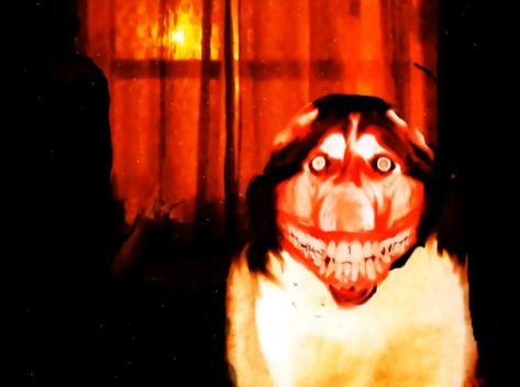 Smile Dog Creepy Pasta, Smile Dog Creepypasta, Art Sinistre, Internet Horror, Terrifying Pictures, All My Friends Are Dead, Smile Dog, Paranormal Photos, Scary Photos