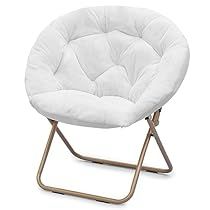 Saucer Chair, Lounge Chair Bedroom, Chair For Bedroom, Moon Chair, Foldable Chairs, Cozy Chair, Reading Chair, Folding Chairs, Living Room White