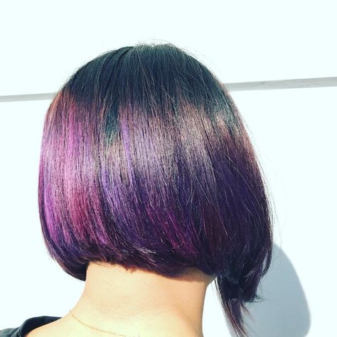 There is no better color to sport on your hair than the gorgeous purple💜 #hairtransformation with Bigen new Vivid Shades color “Royal Purple” 💁🏼‍♀️💁🏽‍♀️💁🏾‍♀️💁🏻‍♀️ #colormebigen Kpop Hair Color, Hair Color Formulas, Kpop Hair, Pale Blonde, Semi Permanent Hair Color, How To Lighten Hair, Hair Color Shades, Hair Color Purple, Hair Rinse