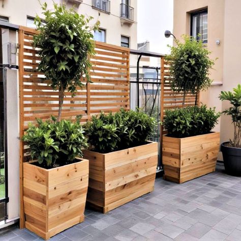 25 Balcony Privacy Ideas for Stylish and Secure Living Glass Balcony Privacy Ideas, Trellis Ideas For Privacy Balcony, Privacy Screen Balcony Apartment, Balcony Divider, Plant Divider, Balcony Privacy Ideas, Apartment Deck, Privacy Partition, Privacy Ideas