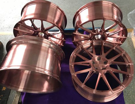 rim manufacturers that make rose gold wheels, forged wheels oem, rose gold alloy wheels oem Copper Wheels Cars, Rose Gold Car Accessories, Rose Gold Wheels, Make Rose Gold, Rose Gold Rims, Custom Wheels Cars, Aftermarket Rims, Car Rims, Rims For Sale