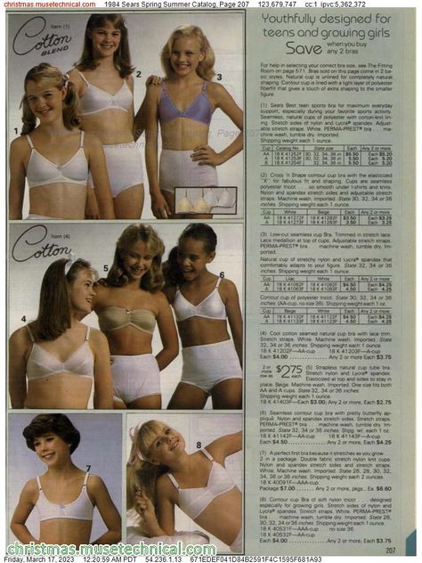 1984 Sears Spring Summer Catalog, Page 207 - Catalogs & Wishbooks Old Bras, Frankie And Johnny, Sears Catalog, Lingerie Catalog, Classic Lingerie, Lingerie Pictures, Bra Models, Christmas Catalogs