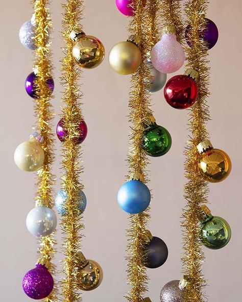 Rockett St George (@rockettstgeorge.co.uk) • Instagram photos and videos Rainbow Baubles, Christmas Activation, Christmas Photobooth, December Decor, Scream Christmas, Silver Garland, Tinsel Christmas Tree, Kitsch Christmas, Christmas Tinsel