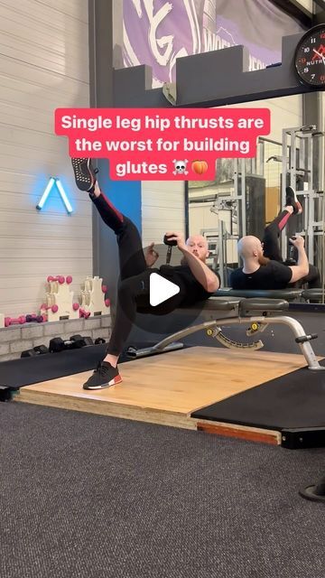 Simon Dingemans | Online Glute Specialist on Instagram: "STOP DOING THEM IF YOU WANT GLUTES ❌️⁠ ⁠ Stop doing them the wrong way. ⁠ ⁠ Because the wrong way will only give pain and soreness in all the wrong places.⁠ ⁠ Just like trying out new stuff in the be.. nevermind. ⁠ ⁠ Anyway, here are some additional tips to get your ass from flat to SLAP-ABLE.⁠ ⁠ ❌️ Just use a bench.⁠ ⁠ ✅️ Lay weights against the bench so it doesn’t move.⁠ ⁠ ⁠ ❌️ Leg always in the air.⁠ ⁠ ✅️ Your leg doesn’t have to be in the air.⁠ ⁠ You can place it a little further than your working leg.⁠ ⁠ That makes it a staggered single leg hip thrust.⁠ ⁠ ⁠ ⁠ #fitness #workout #gym #fitfam #training #health #motivation #fitnessmotivation" Hip Thrust Bench, Hip Thrust Workout, Building Glutes, Glute Workout Routine, Single Leg Hip Thrust, Glute Activation, Weight Benches, Hip Thrust, Morning Workout