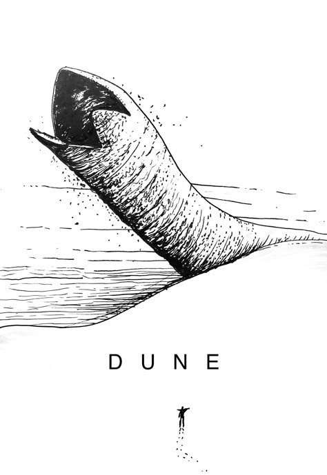 Dune Worm Art, Dune Shai Hulud, Dune Worm, Dune Drawing, Dune Sketch, P Tattoo, Dune Art, Desert Art, Sketch Inspiration