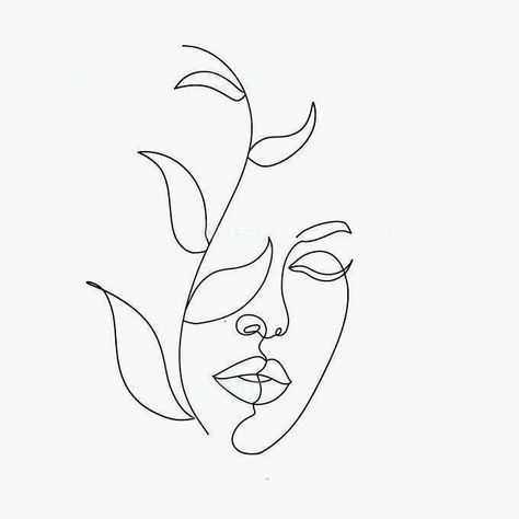 Line Art Design Flowers, Shirt Logo Design Graphics, In Line Tattoo, Out Line Tattoo, Tattoo One Line Minimalist, Line Minimalist Tattoo, One Line Tattoo Ideas, Simple Line Art Tattoo, Face Outline Tattoo