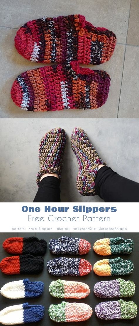 One Hour Crochet Slippers Free, Crochet Slipper Size Chart, Flat Sock Crochet Pattern, Cute Crochet Slippers Free Pattern, Mens Crochet Slipper Boots Free Pattern, Beginner Crochet Slippers Free Pattern, Crochet Patterns Slippers Free, Easy Crochet Slipper Pattern, Cute Crochet Slippers