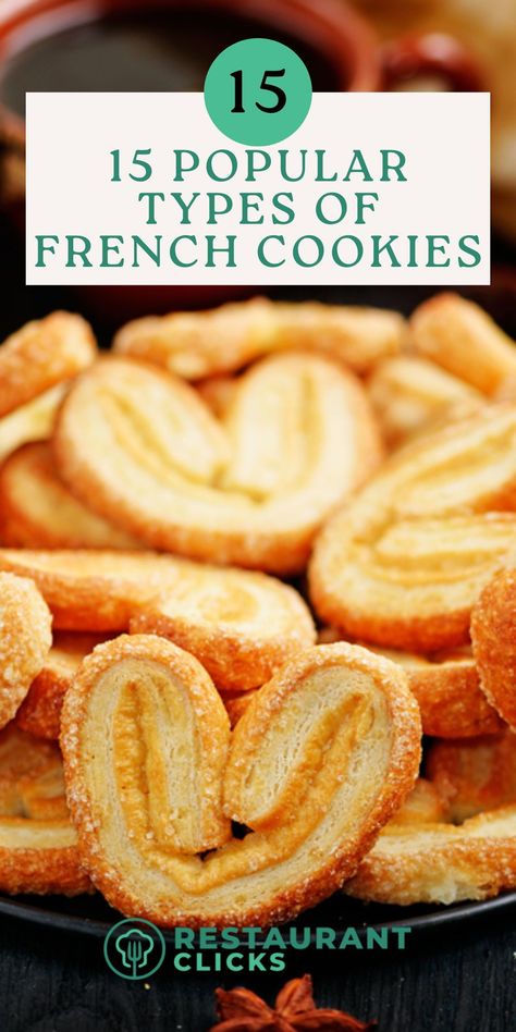 Check out this recipe roundup if you’re interested in the different types of French cookies.These 15 cookie recipes are a fun way to enjoy the tastes of France from the comfort of your own home. #christmascookies #cookierecipes French Cookies Christmas, Parisian Cookies, French Butter Cookies, French Snacks, Festive Cookie Recipes, Different Types Of Cookies, Cookies From Around The World, French Cakes, Types Of Cookies