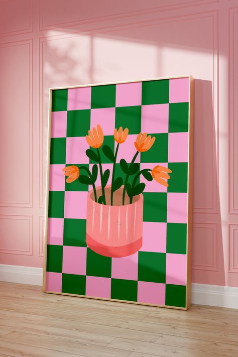 -----FRAME IS NOT INCLUDED---- Flower Vase Art Print, Danish Pastel Decor, Flower Vase Poster, Dopamine Colors, Maximalist Decor, Trendy Wall Art, Dopamine Decor A1 - 59.4 x 84.1 cm / 23.4 x 33.1 inches A2 - 42 x 59.4 cm / 16.5 x 23.4 inches A3 - 29.7 x 42 cm / 11.7 x 16.5 inches A4 - 21 x 29.7 cm / 8.3 x 11.7 inches .: Paper thickness: 170 gsm .: Available in a matte finish My prints are perfect for adding a touch of personality and style to any room in your home or office. They make great gift Dopamine Painting, Diy Dopamine Decor, Dopamine Decor Bedroom, Pastel Flowers Art, Dopamine Art, Colourful Posters, Flower Vase Art, Maximalist Home Decor, Nail Room Ideas