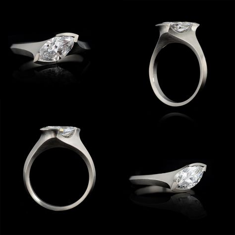 Modern Platinum Jewelry Marquise Cut, Luxury Marquise Cut Jewelry With Tension Setting, Fine Jewelry Marquise Cut Diamond Ring With Polished Finish, Exquisite Luxury Marquise-shaped Jewelry, Exquisite Marquise-cut Diamond Ring, Marquis Ring, Jewellery Men, Soft Solder, Bespoke Engagement Ring