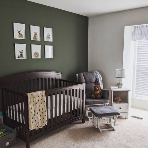 Sw Rosemary, Garage Hangout, Boy Room Paint, Boys Bedroom Paint, Green Accent Walls, Favorite Paint Colors, Green Paint Colors, Sherwin Williams Paint Colors, Green Room